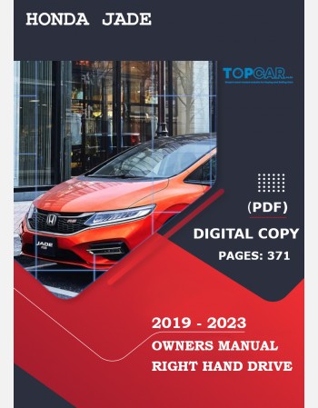 honda jade 2019 2020 2021 2022 2023 owners manual